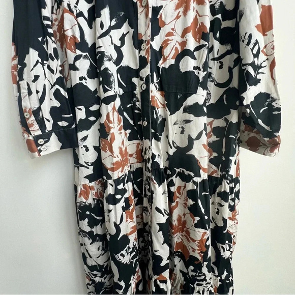 Soft Surroundings Moonglow Cotton Button Front Tea Midi Shirt Dress collated - Picture 5 of 15